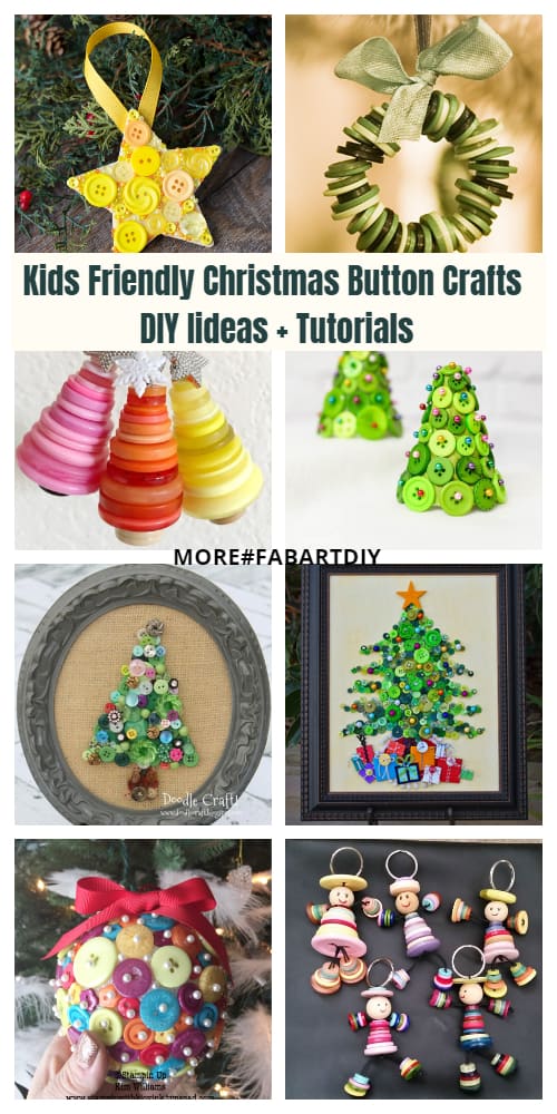 Fab Ideas on Button Crafts for Christmas Decorations
